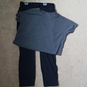 Lululemon bundle on the fly pant and crop tshirt